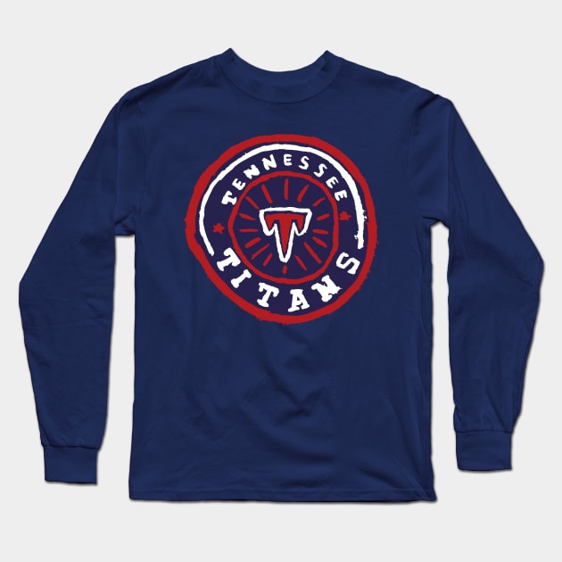 Tennessee Titaaaans 07 Long Sleeve T-Shirt by Very Simple Graph